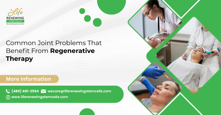 Common Joint Problems That Benefit From Regenerative Therapy